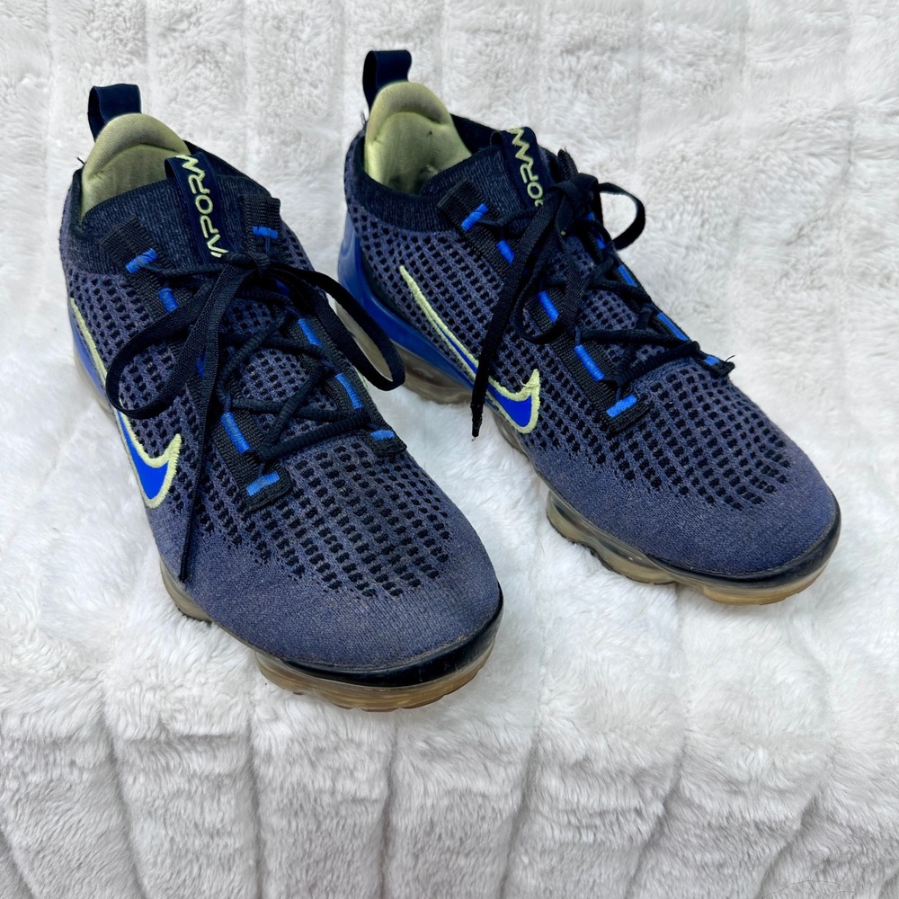 Nike Air VaporMax 2021 FK Kids 6.5Y‎ Obsidian Blue DB1550-401 Good Flyknit